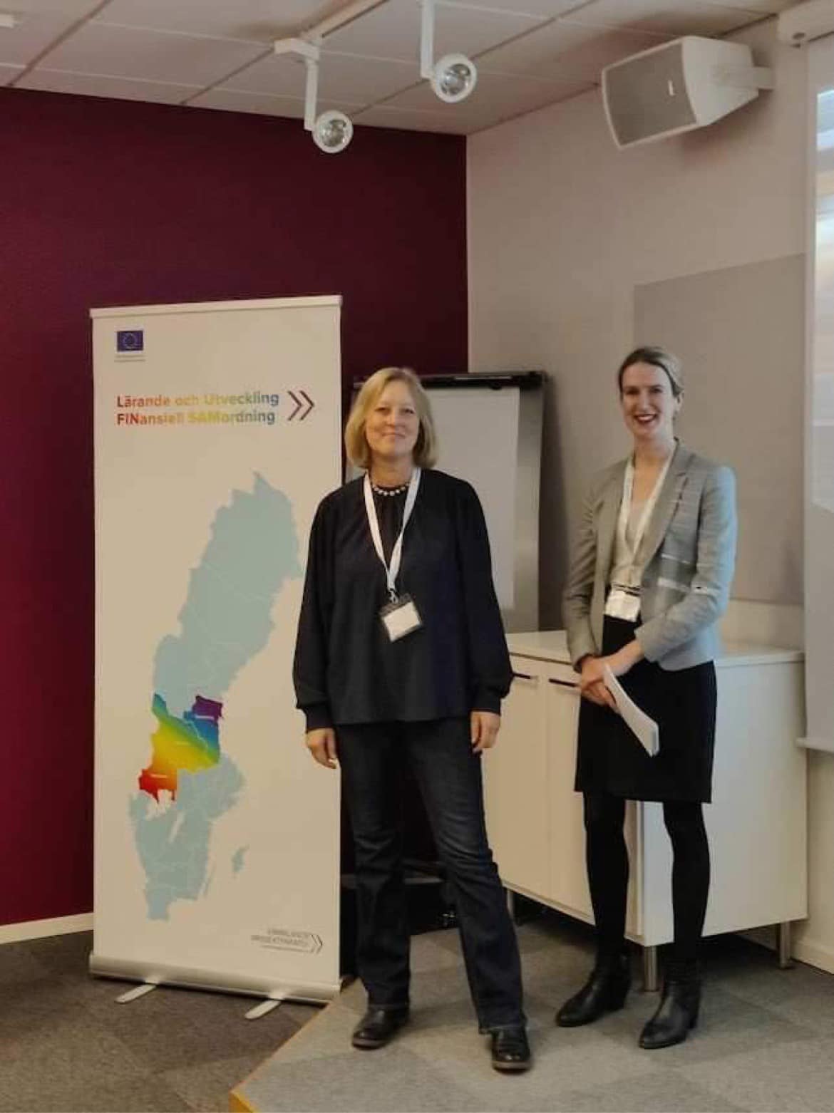 Margaretha Nylander och Karin Benzler vid Gävle-konferensen.